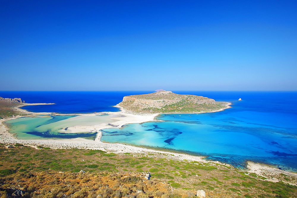 Balos Bay and Gramvousa, Chania, Crete, Greek Islands, Greece, Europe