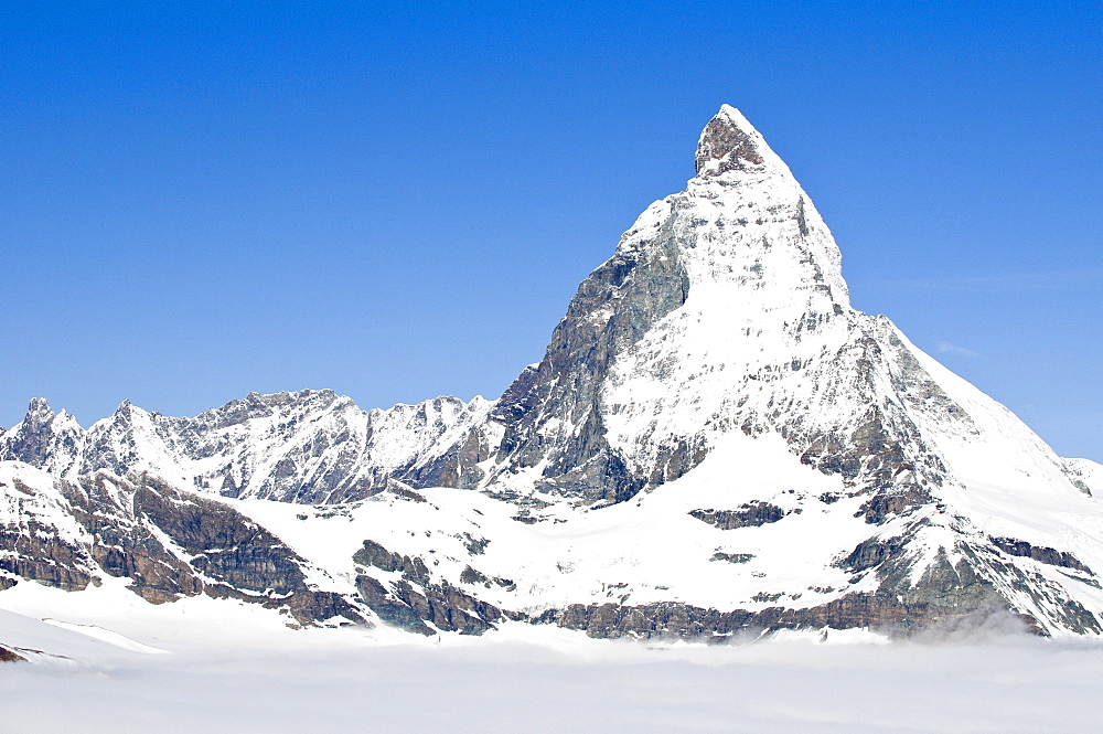 Matterhorn from atop Gornergrat, Switzerland, Europe