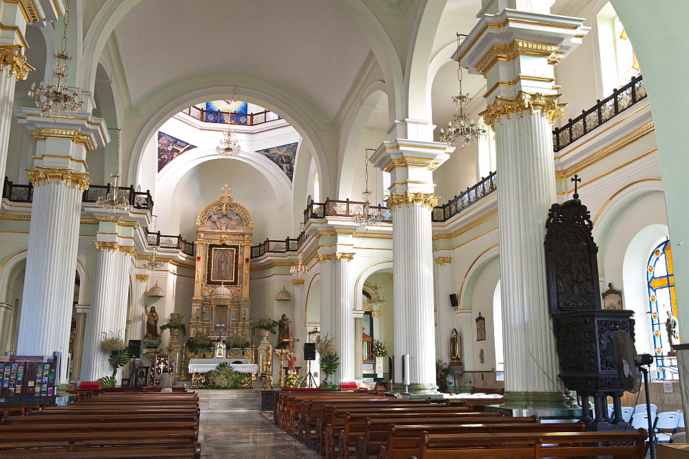 Interior of The Lady of Guadalupe Church, Puerto Vallarta, Jalisco, Mexico, North America