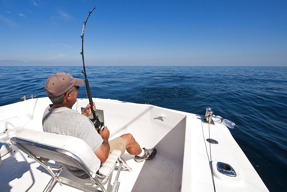 Deep-sea sports-fishing for sailfish, Puerto Vallarta, Jalisco, Mexico, North America