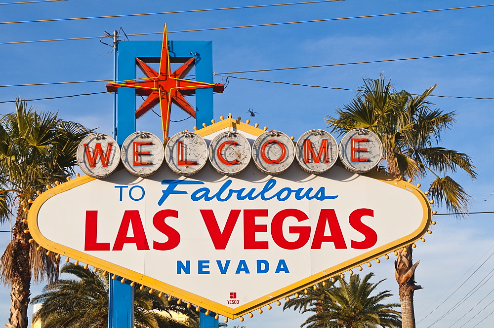 Welcome to Las Vegas sign, Las Vegas, Nevada, United States of America, North America