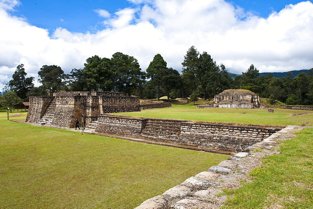 The ruins of Iximche near Tecpan, Guatemala, Central America