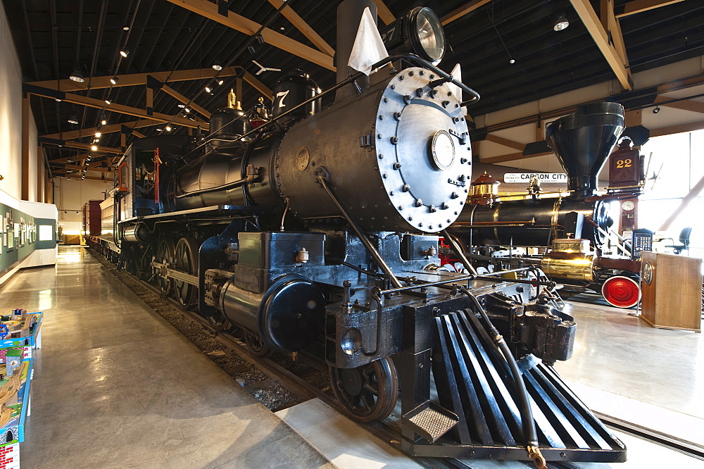 Steam locomotive, Nevada State Railroad Museum, Carson City, Nevada, United States of America, North America