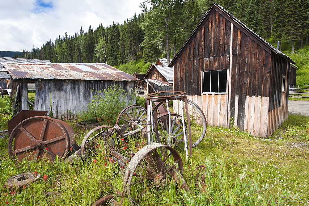 Historic old gold town, Barkersville, British Columbia, Canada, North America 