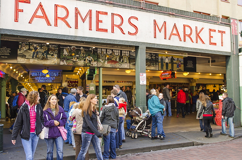 Pikes Place Market, Seattle, Washington State, United States of America, North America 