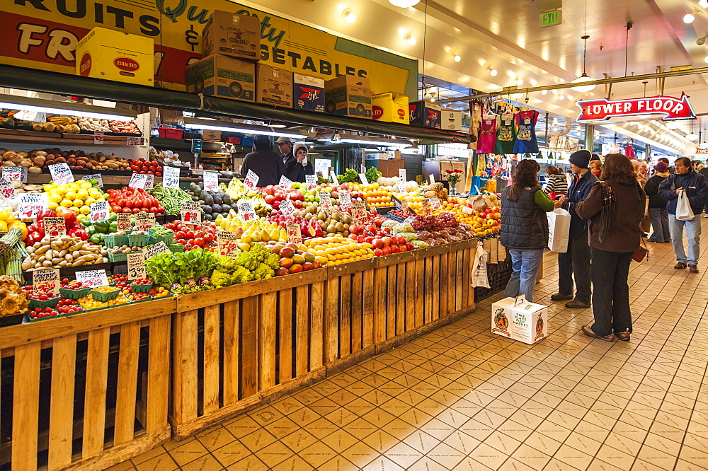 Pikes Place Market, Seattle, Washington State, United States of America, North America 