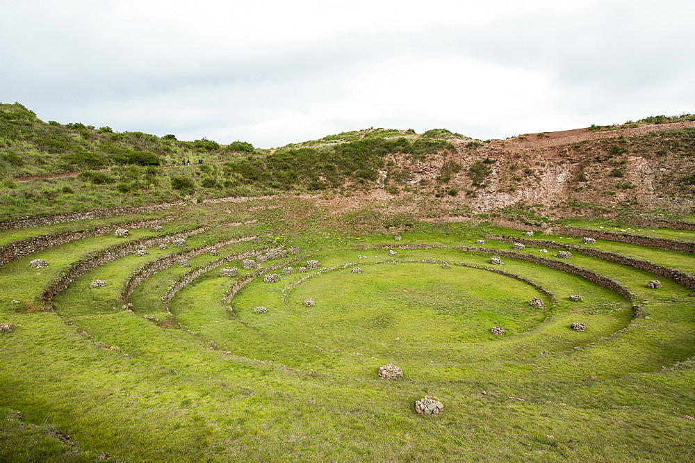 Moray Incan agricultural laboratory ruins near Maras, Sacred Valley, Peru, South America