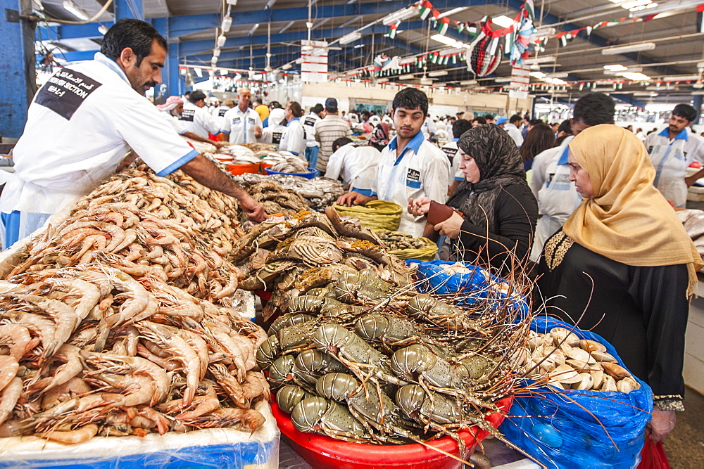 Deira Fish Market, Dubai, United Arab Emirates, Middle East