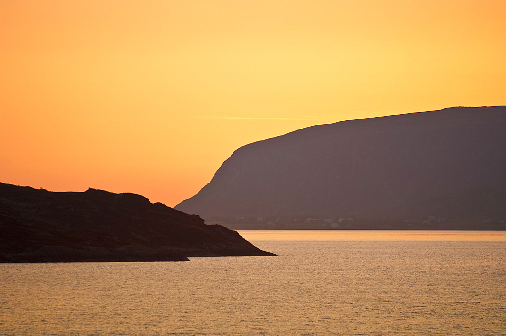 Sunset scenery near Molde, Norway, Scandinavia, Europe