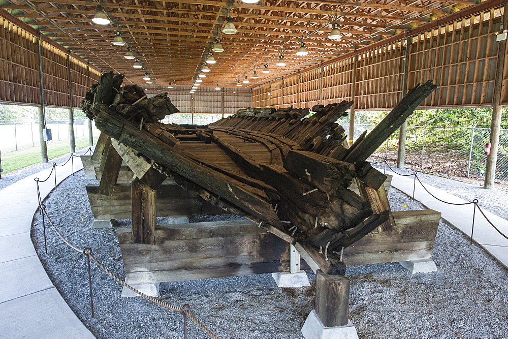 Remains of the ironclad C.S.S. Neuse State Historic Site and Governor Richard Caswell Memorial, North Carolina, United States of America, North America