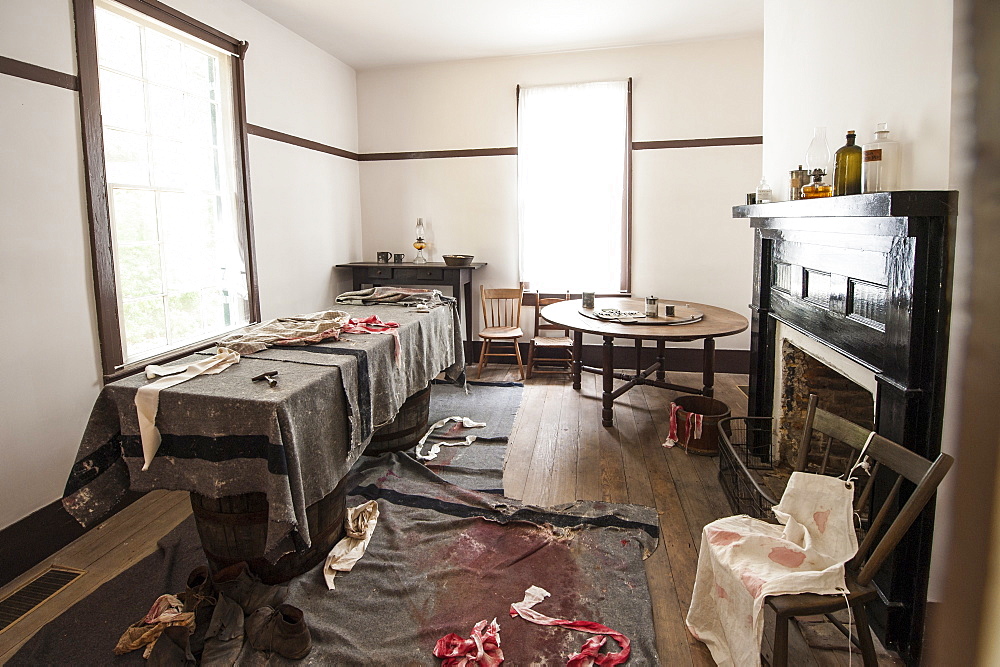 The infirmary in John Harper farmhouse at Bentonville Battlefield State Historic Site, North Carolina, United States of America, North America