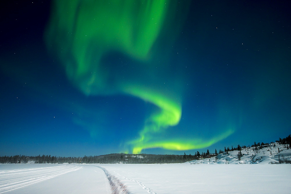 Aurora Borealis (Northern Lights), Yellowknife, Northwest Territories, Canada, North America