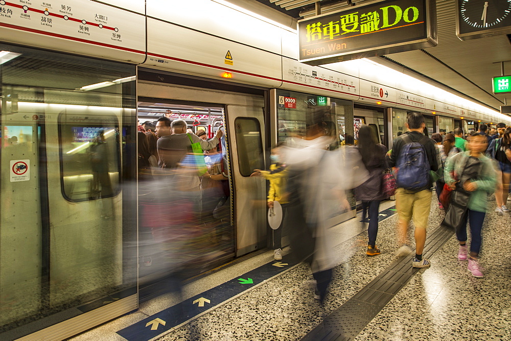 Hong Kong's public tranist system Mass Transit Railway (MTR), Kowloon, Hong Kong, China, Asia