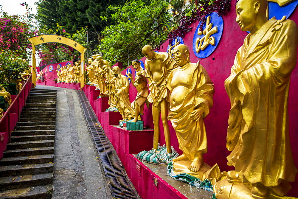 Ten Thousand Buddhas Monastery, Sha Tin, Hong Kong, China, Asia