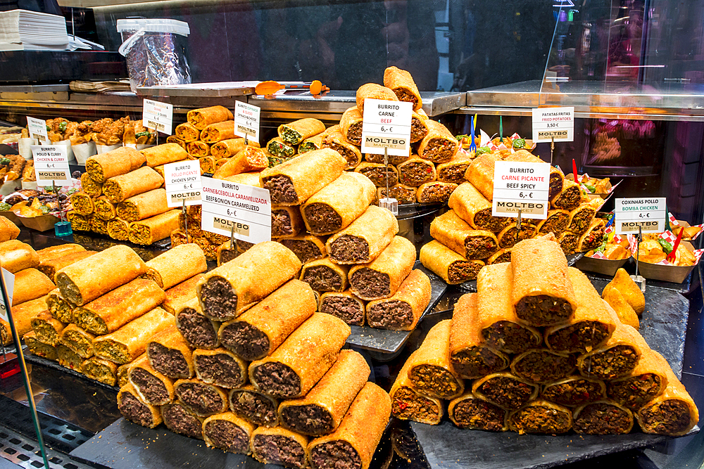 The Mercat de Sant Josep de la Boqueria, Barcelona's most famous market, Barcelona, Catalonia, Spain, Europe