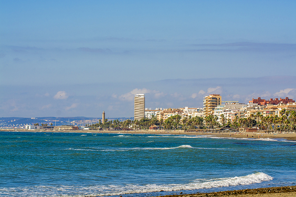 Playa de la Cala beach, Estepona, Malaga, Costa del Sol, Andalusia, Spain, Europe