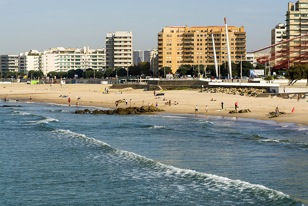 Matosinhos Beach near Saint Francis Xavier Fort, Porto, Portugal, Europe