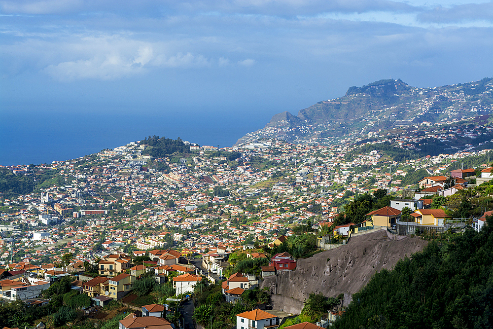 Hillside cityscape of Funchal, Madeira, Portgual.