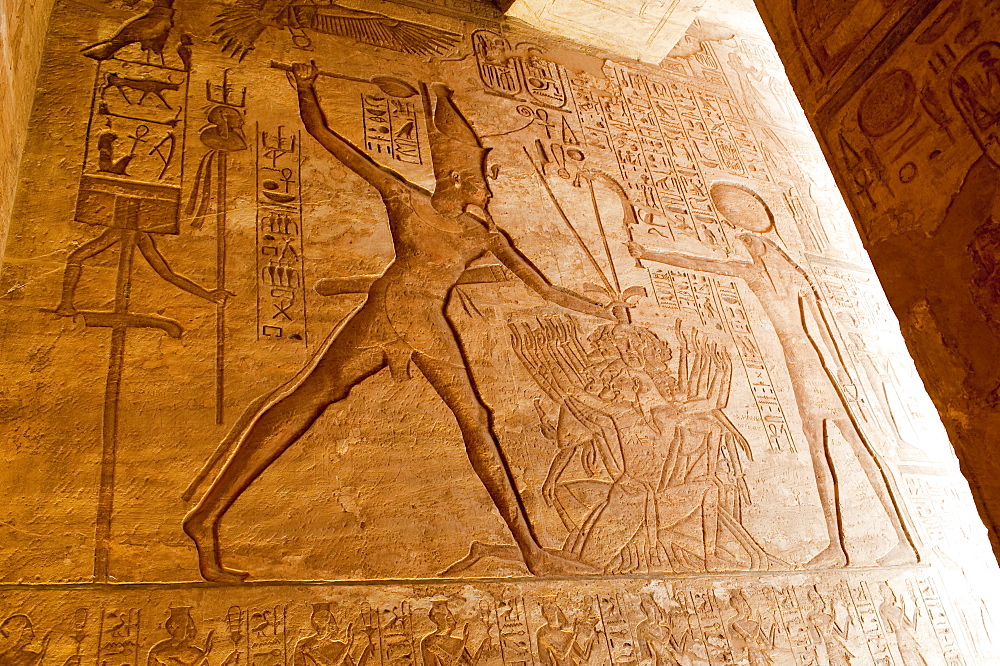 Detail, Abu Simbel, UNESCO World Heritage Site, Nubia, Egypt, North Africa, Africa