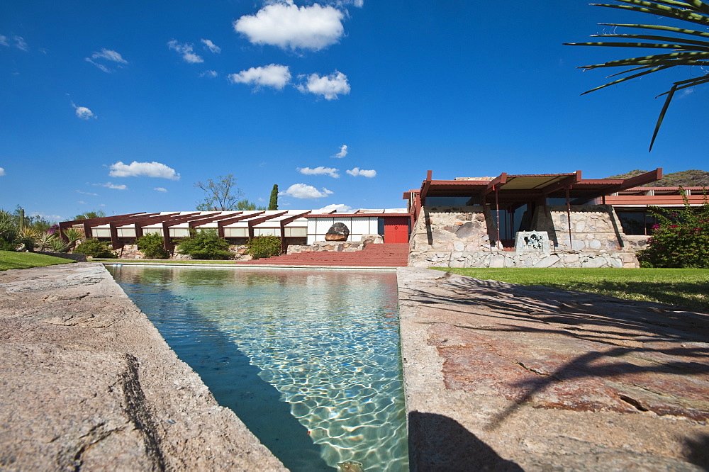 Taliesin West, Frank Lloyd Wright's winter home, Scottsdale, Arizona, United States of America, North America