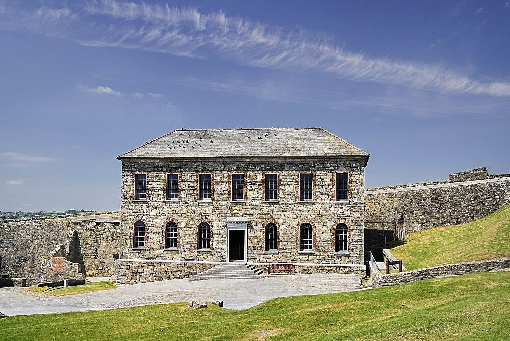 Ireland, County Cork, Kinsale, Charles Fort museum building built 1678.