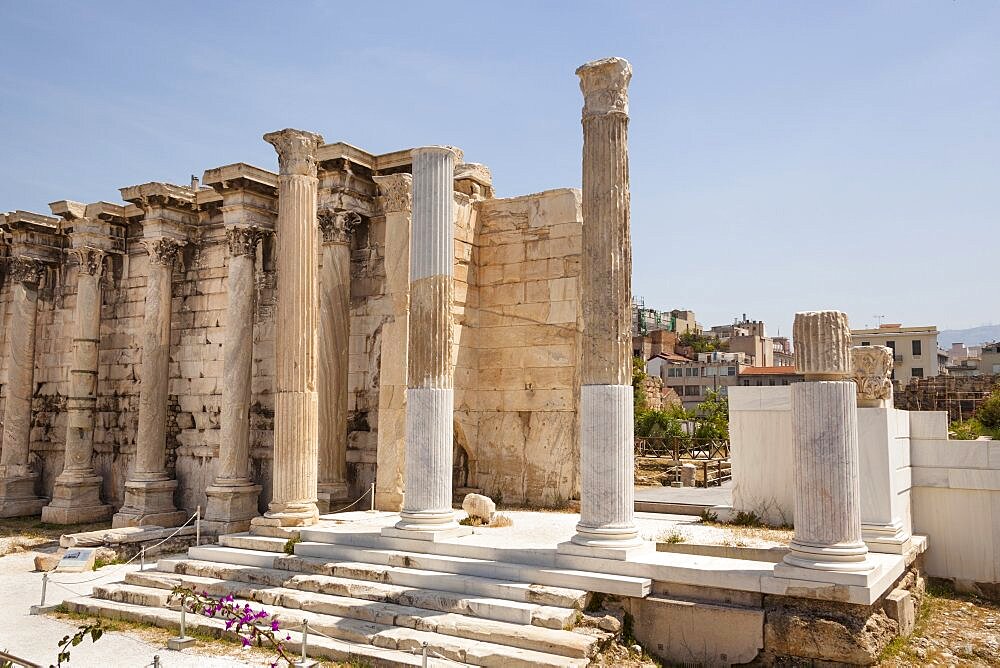 Greece, Attica, Athens, Hadrians Library.