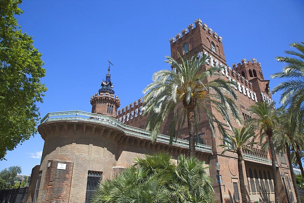 Spain, Catalonia, Barcelona, Castell dels Tres Dragons built for the 1888 Universal Exhibition now housing the Museum of Natural Science and Zoological Museum in Parc de la Ciutadella in the Old Town district.