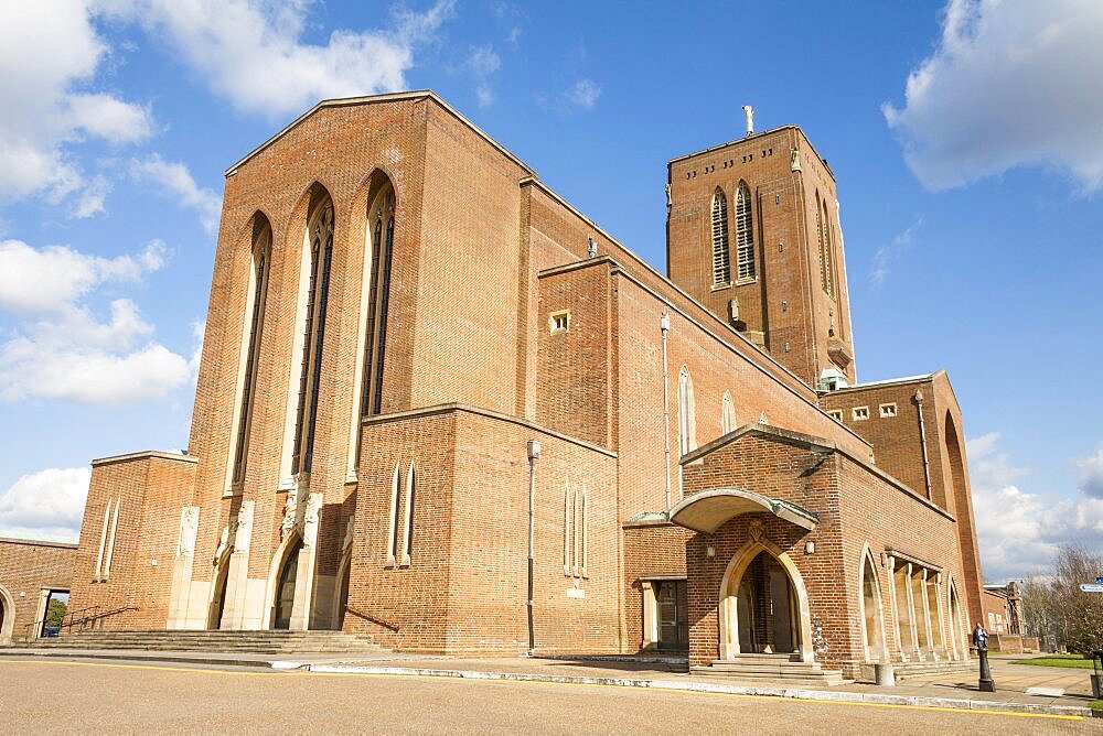 England, Surrey, Guildford, Exterior of the Cathedral.