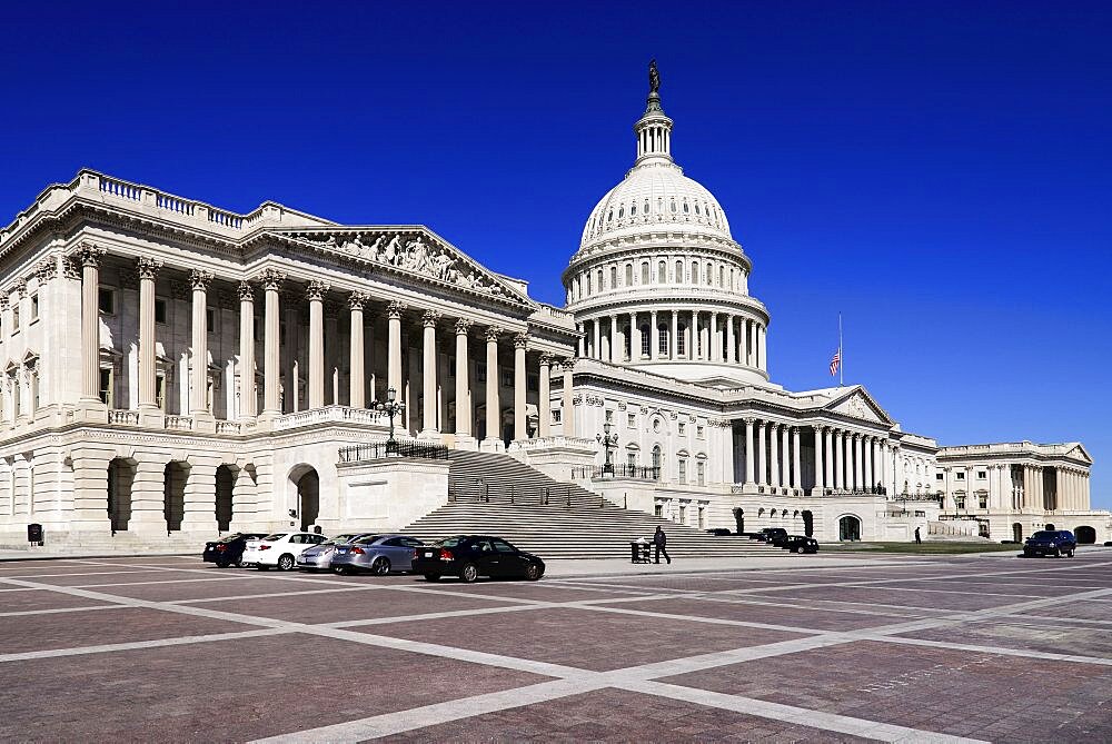 USA, Washington DC, Capitol Building, General exterior view.