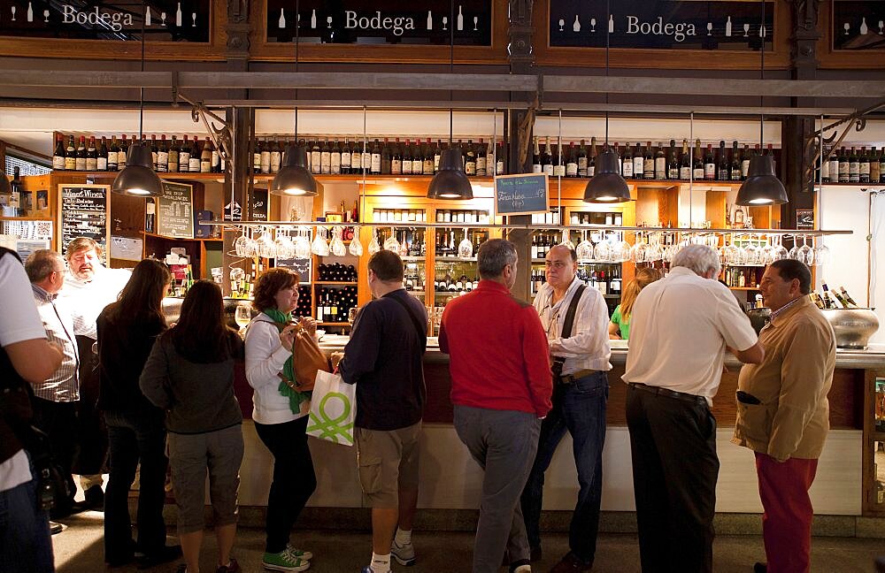 Spain, Madrid, Mercado de San Miguel.