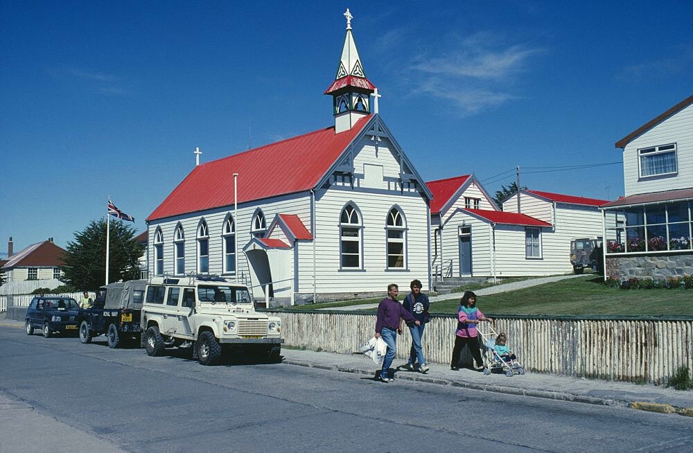 FALKLAND ISLANDS  Port Stanley St Marys Roman Catholic Church. Built 1873