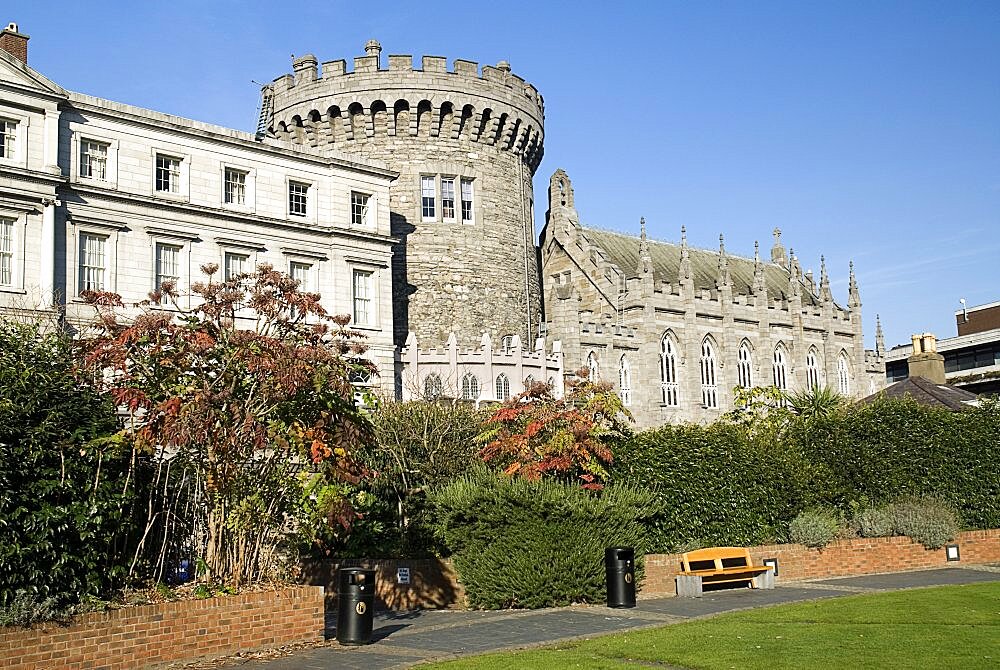 Dublin Castle featuring the Norman Record Tower and the Chapel, Ireland, Eire