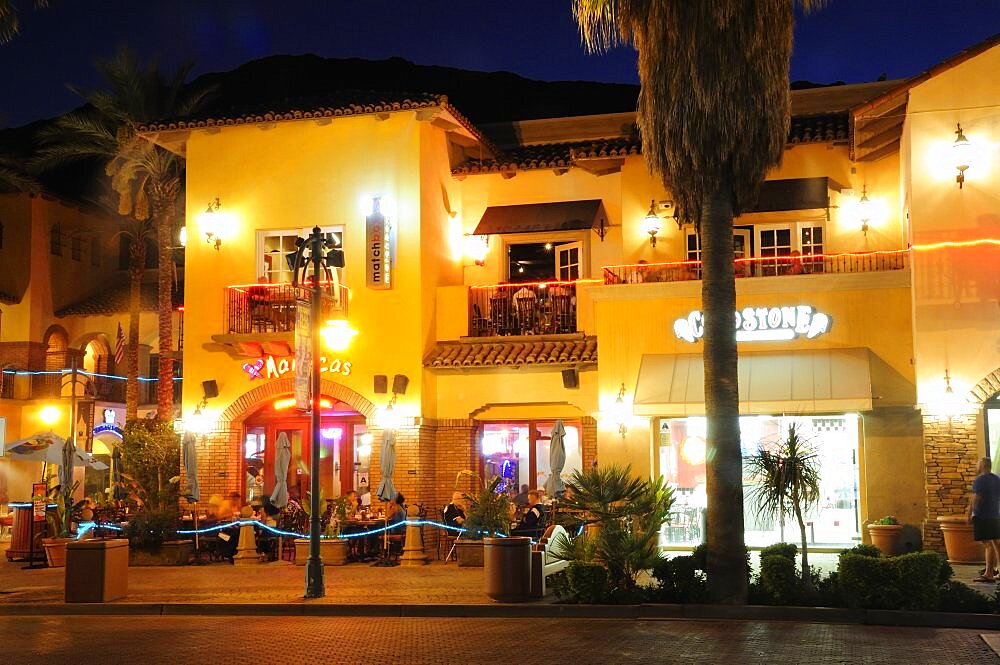 Downtown at night Palm Springs, United States of America