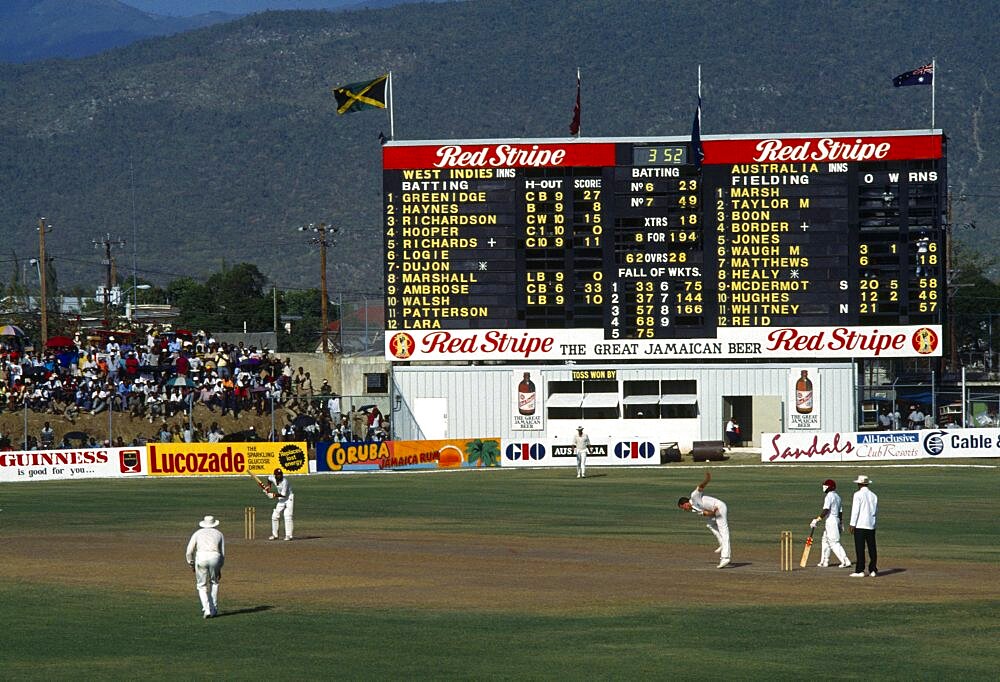 Jamaica, Kingston, West Indies V Australia test series at Sabina Park cricket grounds