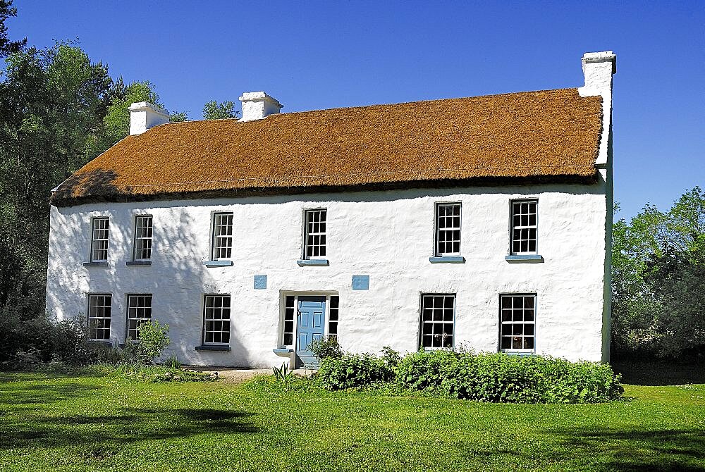 Ireland, County Tyrone, Omagh, Ulster American Folk Park, The Campbell House originally built in 1786