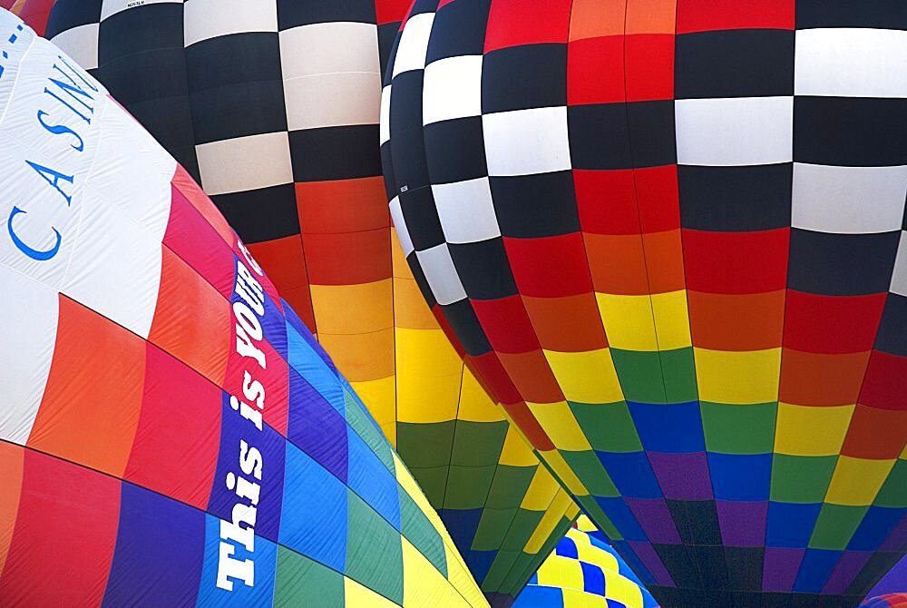 Annual balloon fiesta Colourful hot air balloons, Albuquerque, New Mexico, United States of America