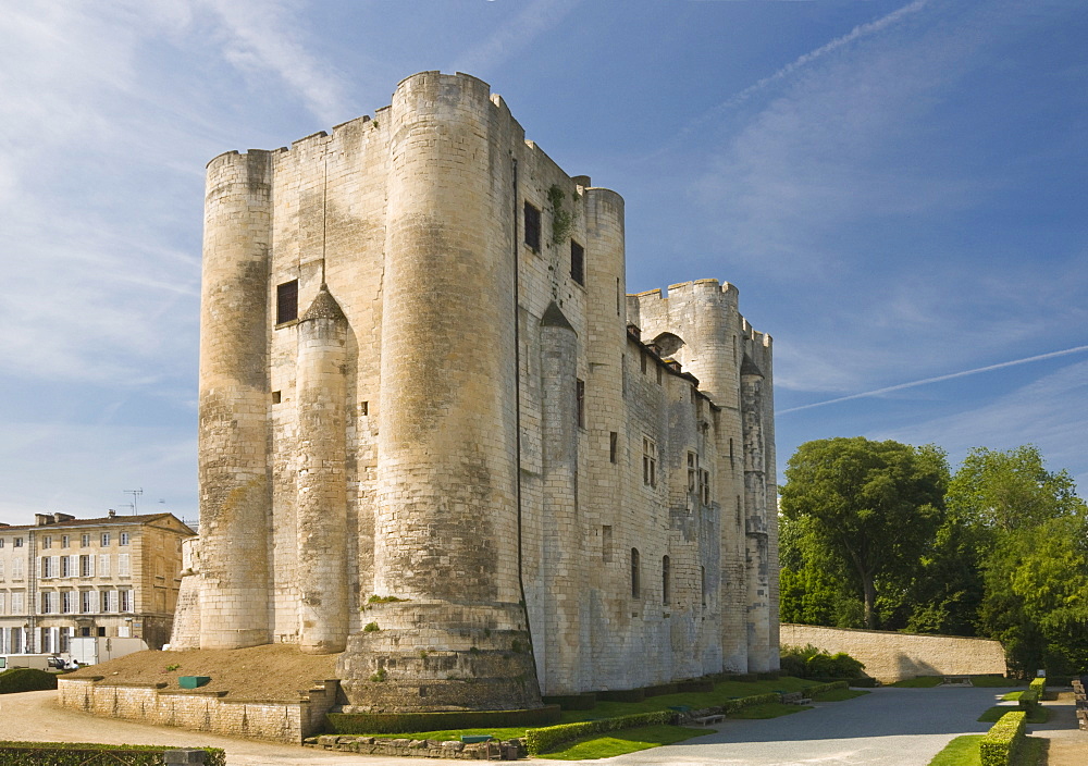 Medieval donjon in the centre of Niort, Deux-Sevres, Poitou Charentes, France, Europe