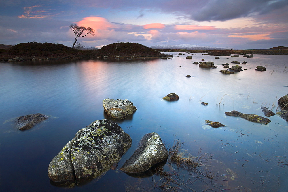 Lochan Nah-Achlaise in Rannoch Moor, Highlands, Scotland, United Kingdom, Europe