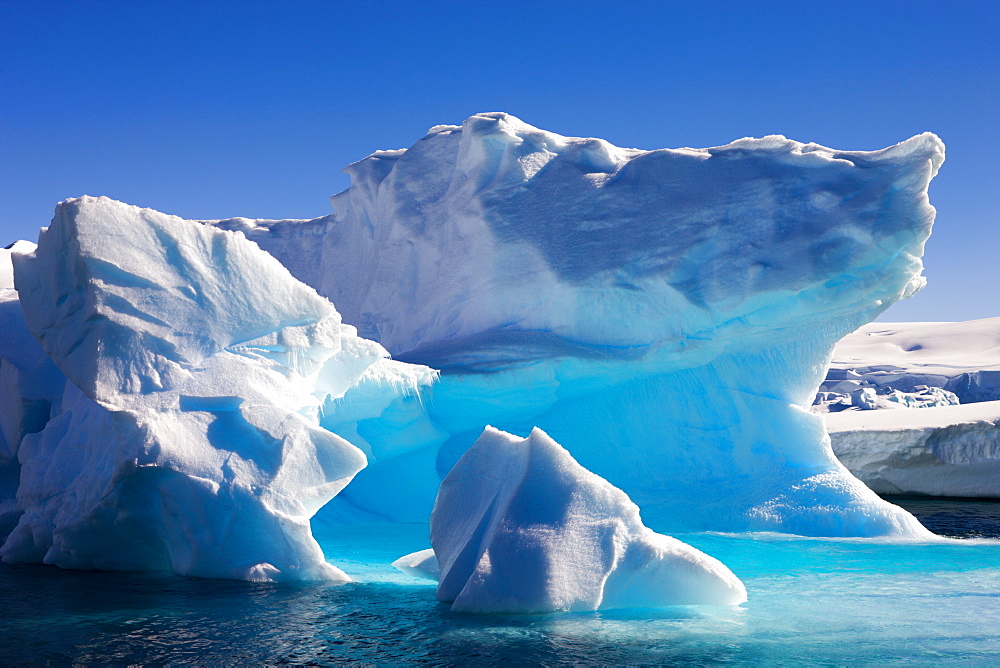 Detail of an iceberg near Enterprise Island, Antarctic Peninsula, Antarctica, Polar Regions