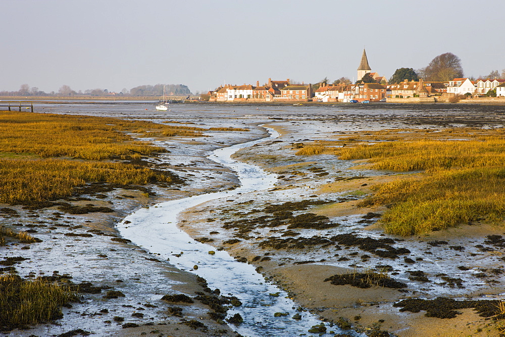 The ancient village of Bosham in Chichester Harbour, West Sussex, England, United Kingdom, Europe