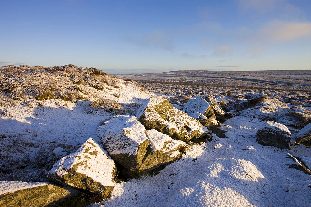 Winter in Dartmoor National Park, Devon, England, United Kingdom, Europe