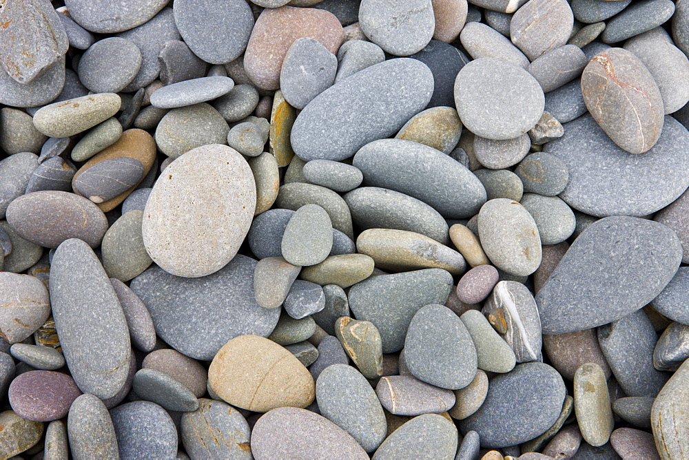 Pebbles on Sandymouth beach, Cornwall, England, United Kingdom, Europe