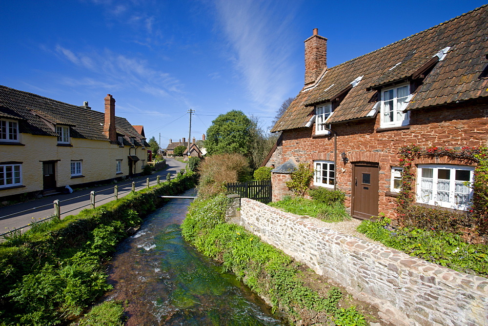 Picturesque Exmoor village of Allerford, Exmoor National Park, Somerset, England, United Kingdom, Europe