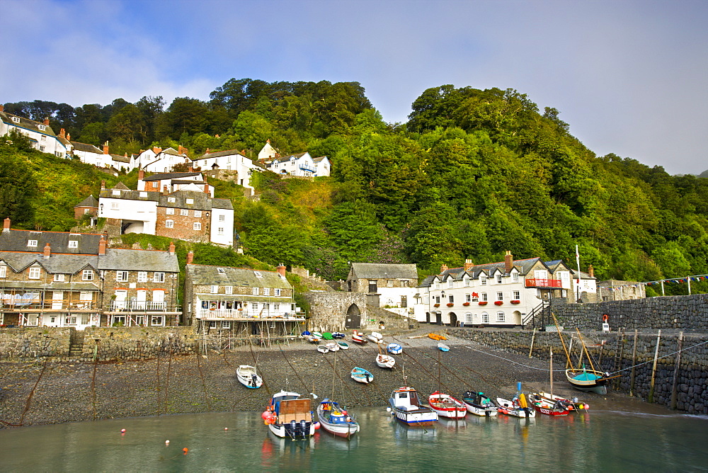 Clovelly village and harbour, Devon, England, United Kingdom, Europe