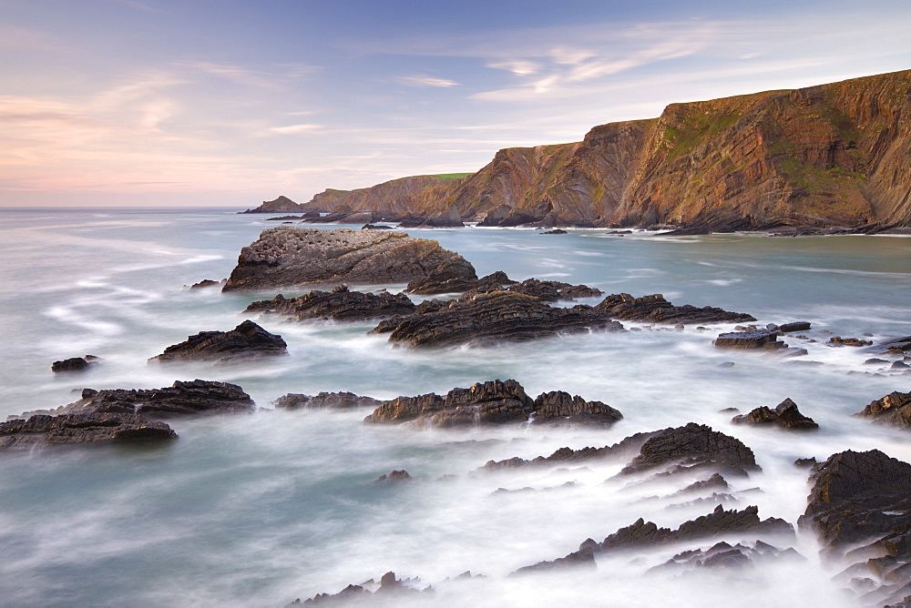 Hartland Point from Hartland Quay, Devon, England, United Kingdom, Europe