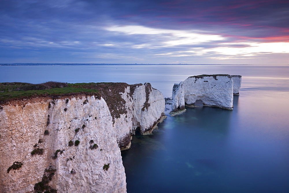 Old Harry Rocks at the start of the Jurassic Coast, UNESCO World Heritage Site, Dorset, England, United Kingdom, Europe