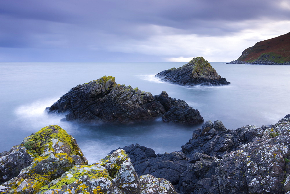 Murlough Bay islands, Causeway Coast, County Antrim, Ulster, Northern Ireland, United Kingdom, Europe