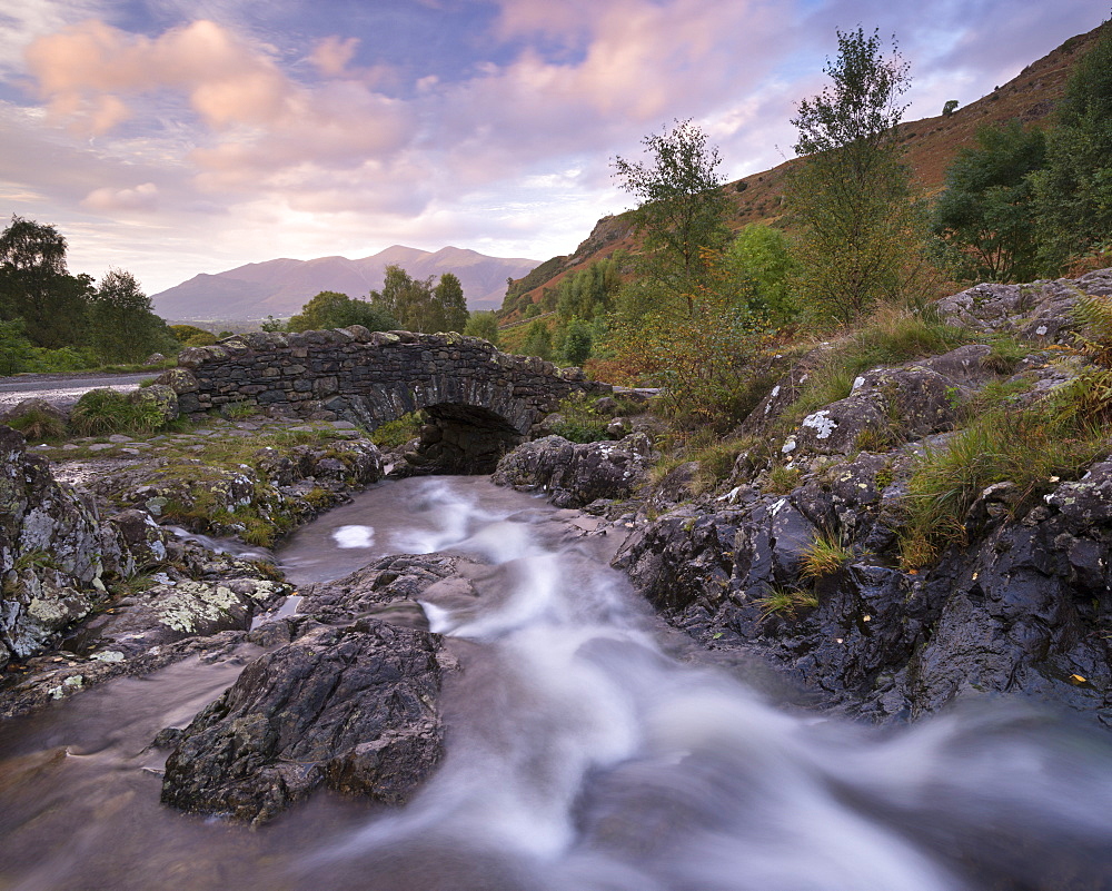 Ashness Bridge in the Lake District National Park, Cumbria, England, United Kingdom, Europe