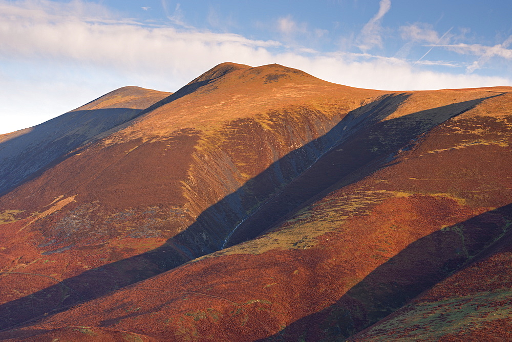 Skiddaw, the fourth highest mountain in England, Lake District National Park, Cumbria, England, United Kingdom, Europe