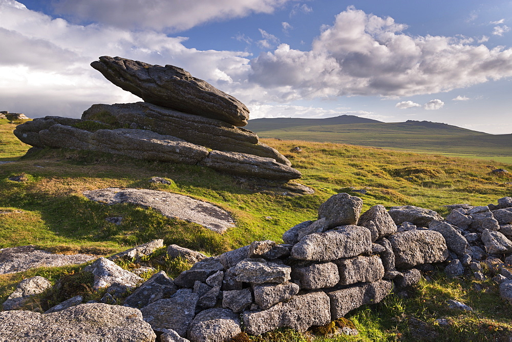 Logan Rock on Belstone Tor, Dartmoor National Park, Devon, England, United Kingdom, Europe